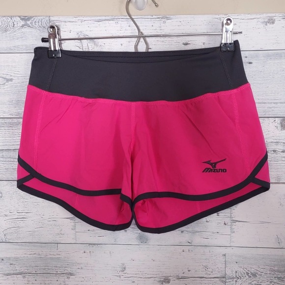 Mizuno Dynamic Elite 9 Cover Up Shorts X Small Pink Gray - Picture 1 of 8